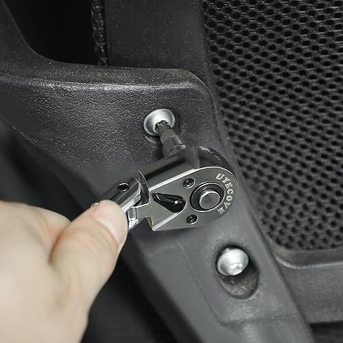 Miniatura 7 de Trinquete de cabeza flexible de 12 pulgada, rojo, acero Cr-Mo, longitud de 11.7 pulgadas