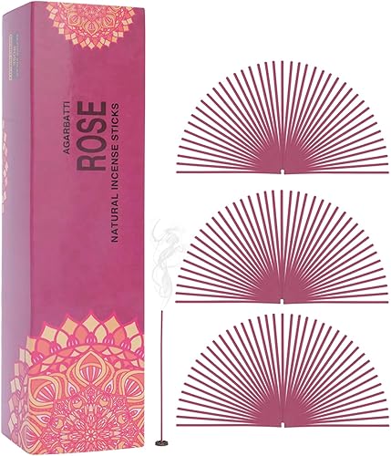 Miniatura 3 de Varillas de incienso rosa  Aroma de larga duración para positividad  Aromaterapia para aliviar el estrés  Paquete de 252 varillas