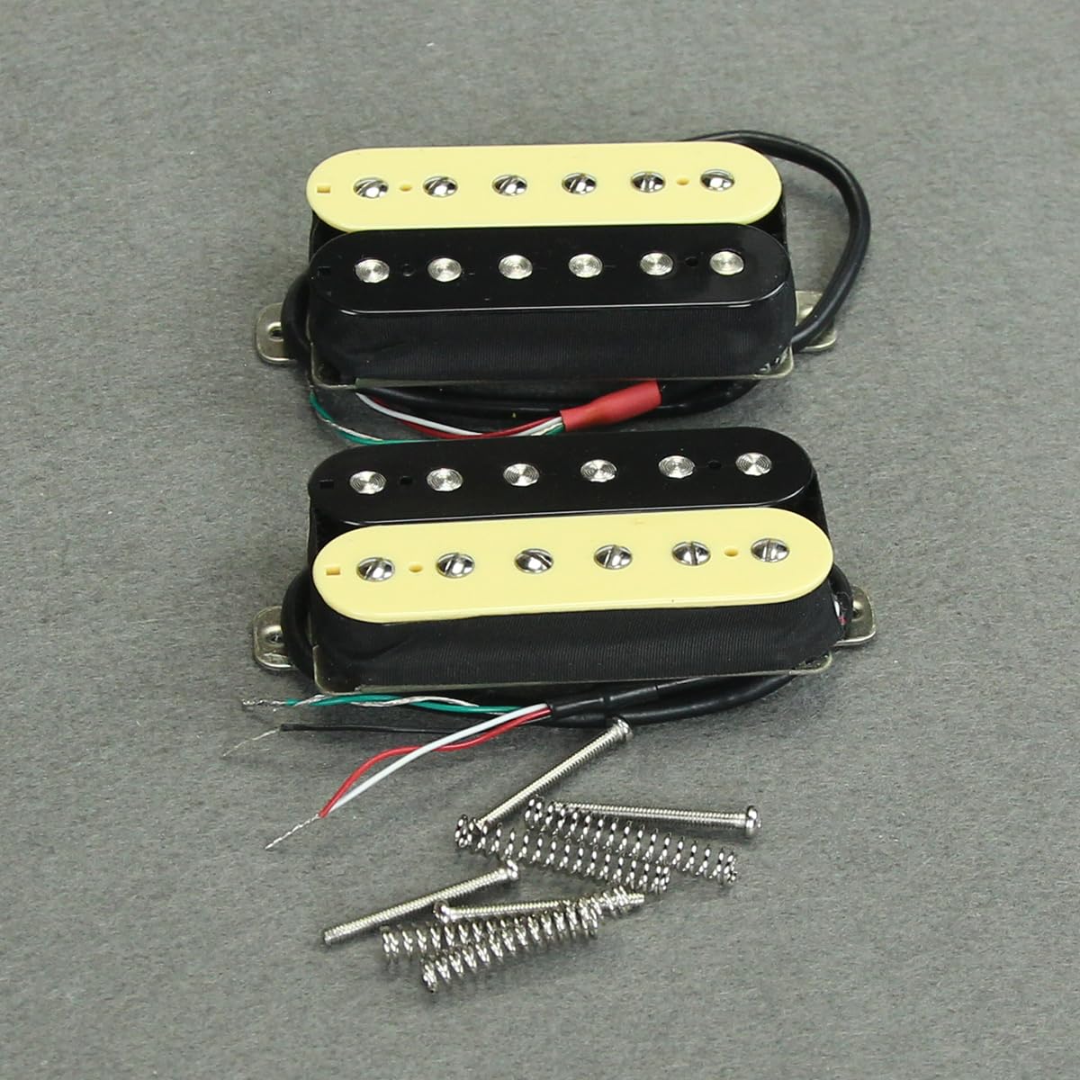 FLEOR Alnico 5 Ensemble de micros pour guitare Zebra Neck and Bridge Humbucker