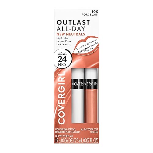 Miniatura 6 de COVERGIRL Outlast - Tinte labial para todo el día con capa superior hidratante, nueva colección Neutrals Shade, porcelana, paquete de 1