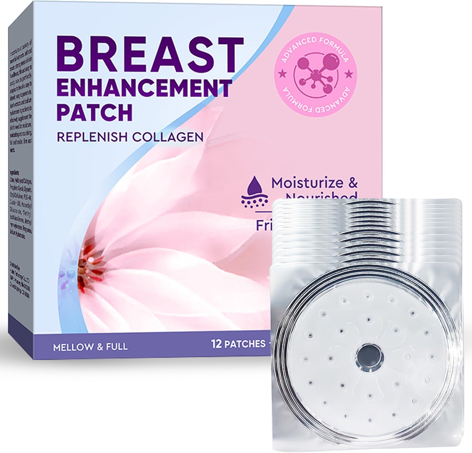 Breast Enhancement Patch, Breast Enhancer Upright Lifter Enlarger Patch, Breast Enhancement Mask, Breast Firming & Sagging Improvement, Clear, Normal