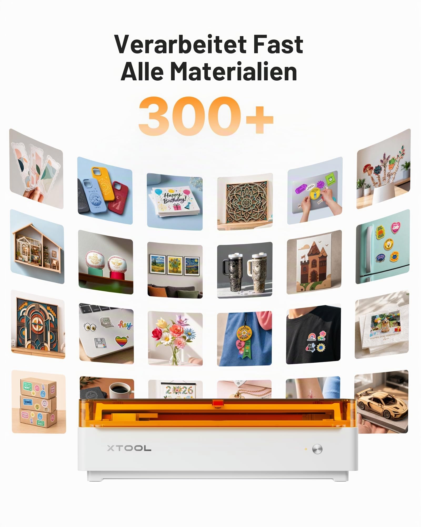 xTool M2 10W Deluxe Bundle Lasergravierer mit CMYK-Modul & RA3 Lite, Dual-Kamera, Klasse 1 geschlossene Lasergravurmaschine, sicherer Laser für Home DIY Basteln, Rundgravur, Holz, Leder