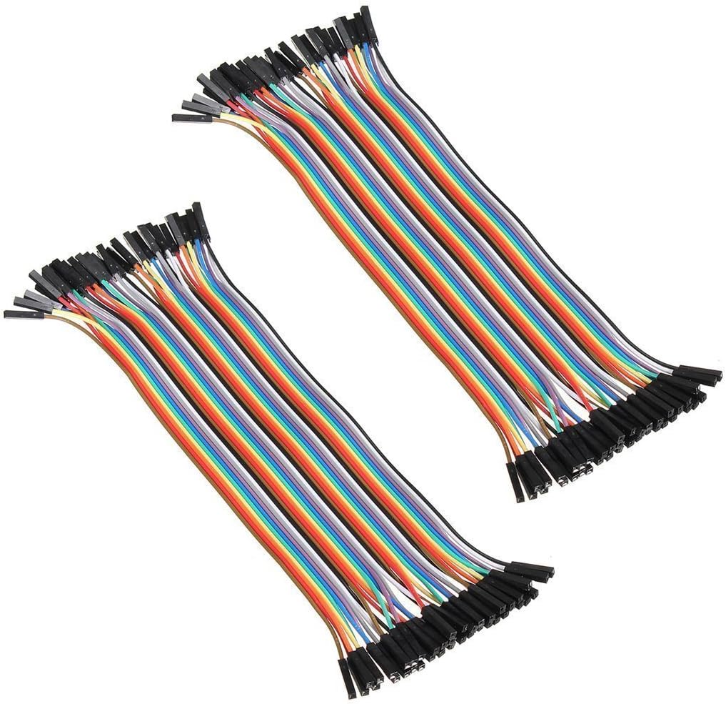 2X 40pcs Female to Female 2.54mm 0.1 in Jumper Wires F/F (2x40pcs)