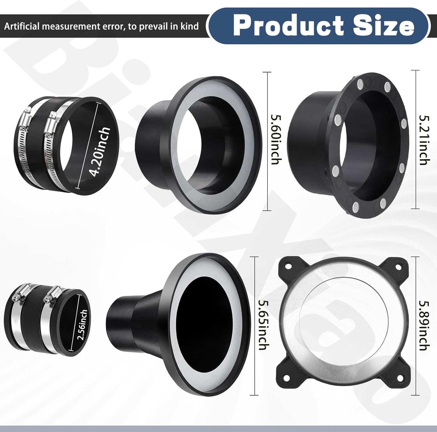 4" Magnetic Dust Collection Fittings for Dust Collectors, 4" & 2.5" Woodwork Shop Vacuums Dust Hose - w/Mag Port Connector & Couplers Enable Quick Switching Of Hoses Between Devices