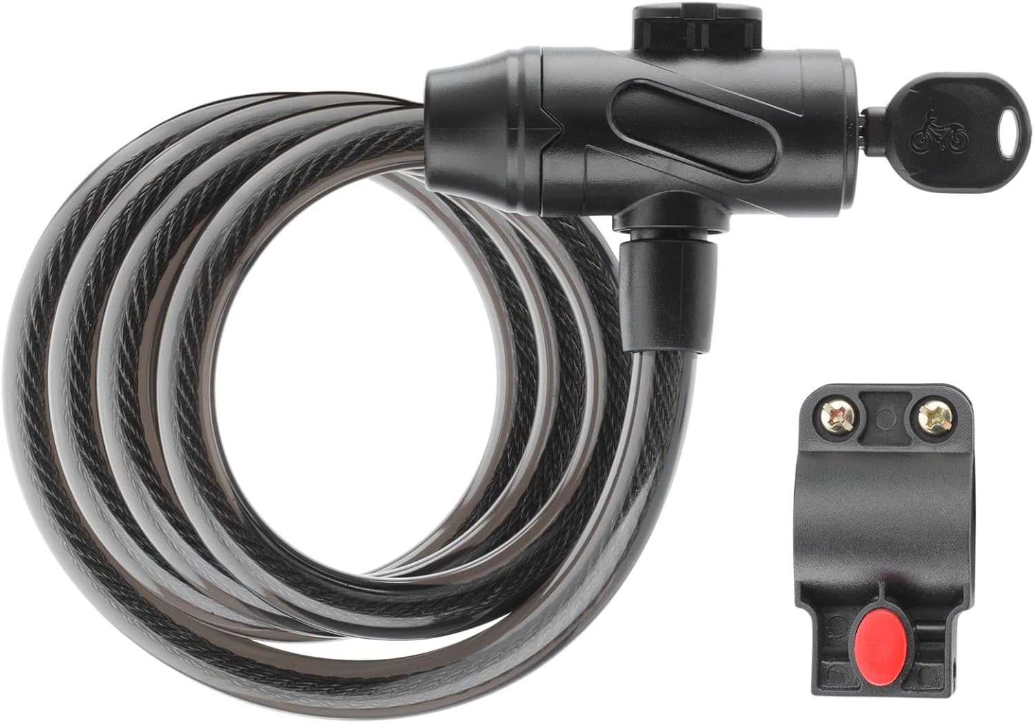 Gotrax LockGuard Scooter Locks, 4 Feet Bike Locks Cable, Heavy Duty Anti Theft Bicycle Lock with Mounting Bracket and 2 Keys, Cable Lock Suitable for Scooters and Bikes (Key Lock) product image