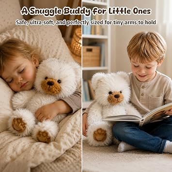 15.7 Soft Bear Stuffed Animal Interactive Plush Toy for Ages 0+