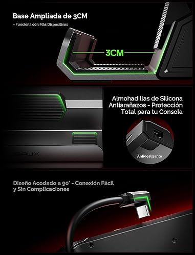 Miniatura 7 de JSAUX Estación de acoplamiento mejorada 4K a 120Hz para Steam Deck OLED/ROG Ally X/Legion Go/MSI Claw, Base de Steam Deck 5 en 1 con HDMI 2.1