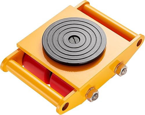 Miniatura 8 de VEVOR 4PCS Machinery Skate Dolly, 26455LBS12T Industrial Machinery Mover, Heavy Duty Carbon Steel Machinery Moving Skate y 4 ruedas de acero al