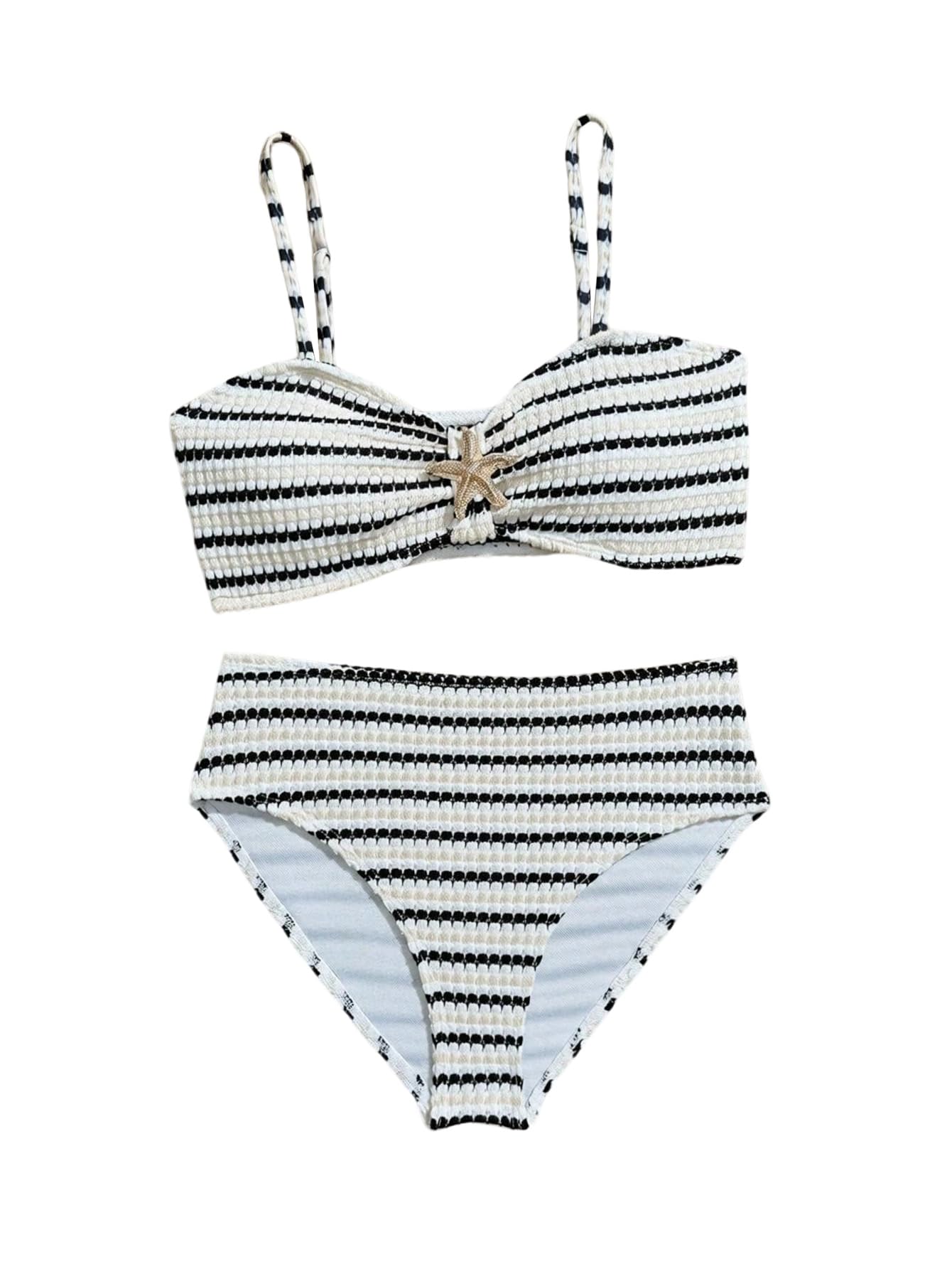 SweatyRocks Costume da bagno da bambina, 2 pezzi, comodo set bikini da nuoto, abbigliamento da spiaggia