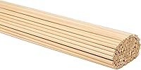 Vista 15 de Varillas de madera sin terminar de 1/4 x 6 pulgadas, para manualidades y bricolaje, 50 unidades Woodpeckers