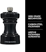 Vista 3 de Cole & Mason Hoxton Mill - Molinillo de pimienta negra de mesa, molinillo de pimienta recargable, accesorio de cocina y hogar, molinillo de pimienta