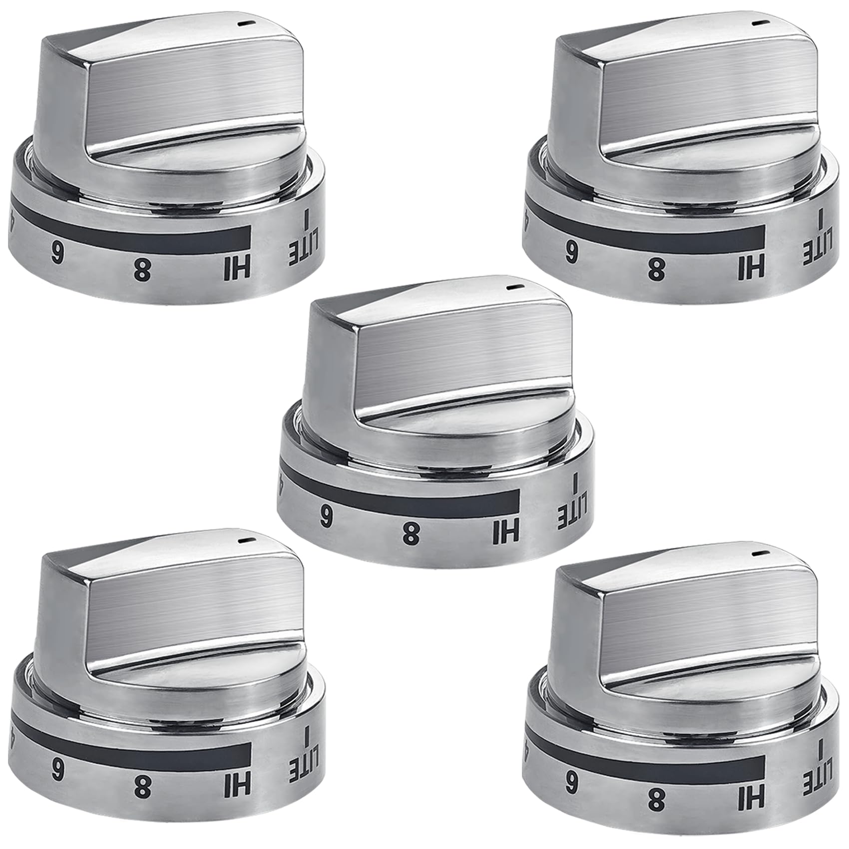 Photo 1 of EIOLWJIEO AEZ73453509 Stove Knob Replacements for LG Stove Knobs, AEZ72909008 AP5669773 2347547, Range Oven Knob for LG LRG3091ST LDG3016ST etc, 5 Pack