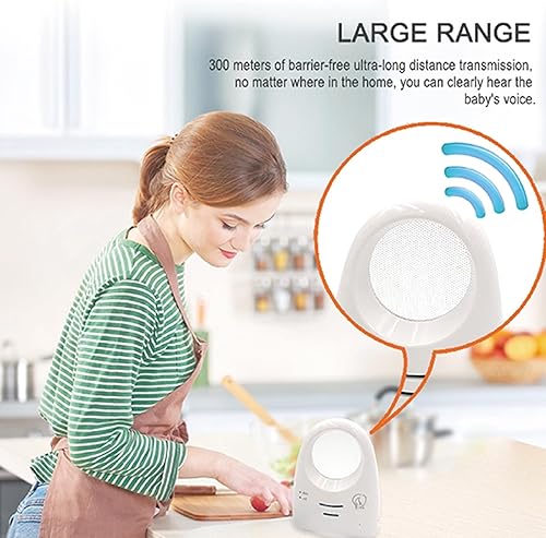 Miniatura 2 de Monitor de audio para bebé, monitor de sonido para bebé para dormir con detección de ruido de luz nocturna, 20 horas de tiempo de espera inalámbrico