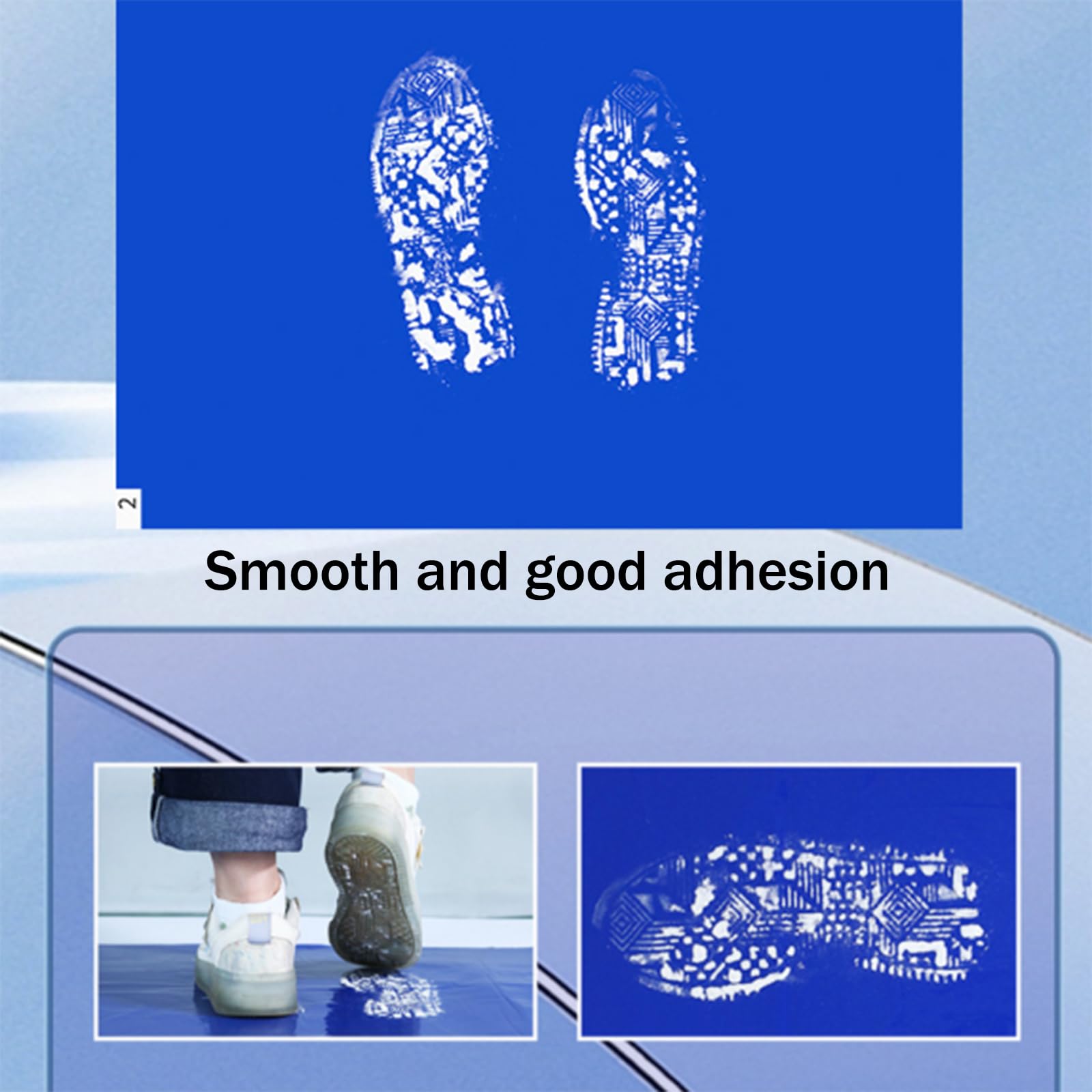 Tappetino Adesivo per Scarpe,Tappetino Adesivo Polvere Mat,Design A Strappo Monouso,per La Costruzione Ospedaliera di Laboratorio Animali Domestici