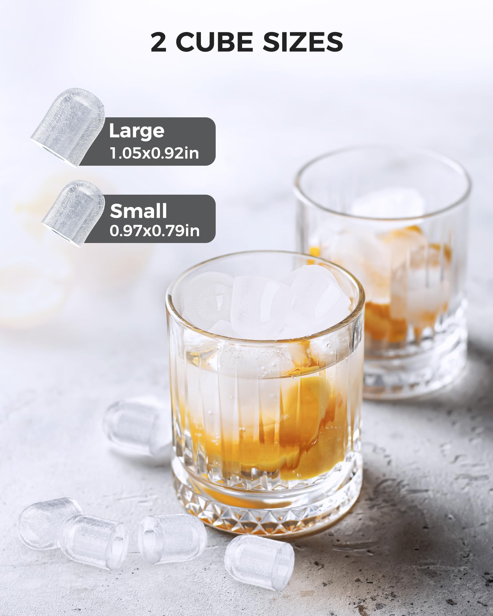 COWSAR Ice Maker Countertop, Portable Ice Machine with Self-Cleaning, 26.5 lbs/24Hrs, 8 Ice Cubes in 6 Mins, Ice Basket and Scoop, Ideal for Home, Kitchen, Bar, Camping on Fridge.com