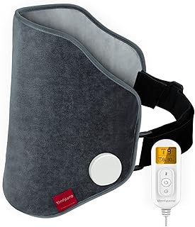 Upgraded Heating Pad for Back Pain Relief, Comfytemp XL Electric Heated Back Wrap with Strap, 9 Heat Settings, 5 Auto-Off, Stay On, Backlight for Cramps, Waist, Lumbar, Abdomen, 15"x 24" - Washable