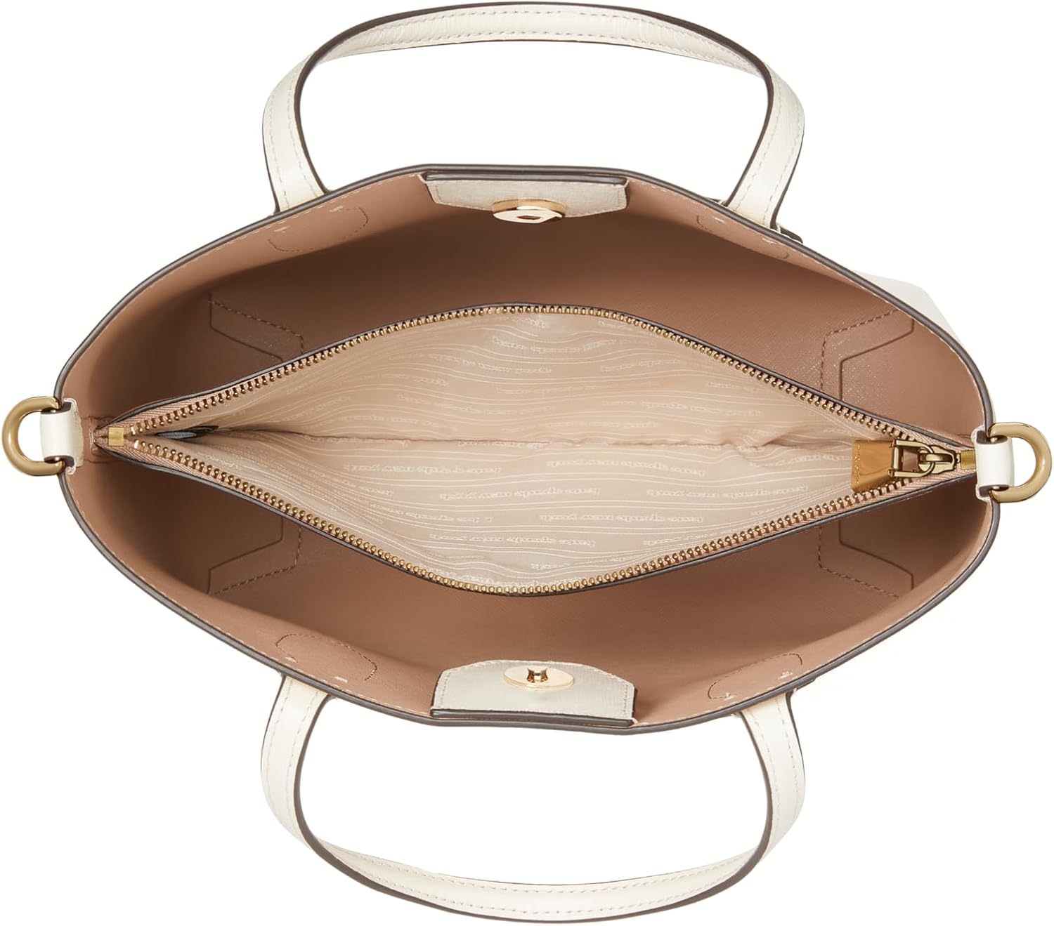 kate spade new york Medium Bleecker Saffiano Leather Crossbody, Parchment - Image 4