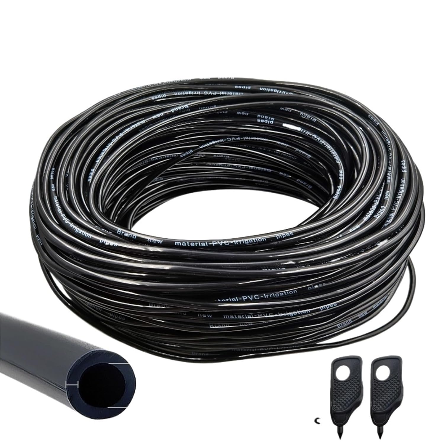 5M-25M DIY Drip Irrigation System Automatic Watering Hose Micro Drip Watering Kits with Adjustable Drippers(30PCS Dripper)