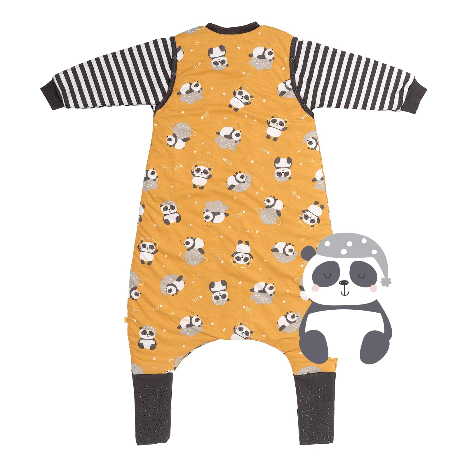 schlummersack Baby Kinder Schlafsack Übergang | mit Füßen, umklappbaren Bündchen und abnehmbaren Ärmeln, leicht gefüttert, Sommerschlafsack, 1.0 Tog