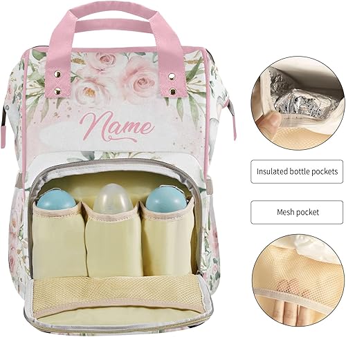 Miniatura 6 de Mochila de pañales personalizada, mochila de pañales para papá, niño y hombre, con nombre, color 13, Personalizado