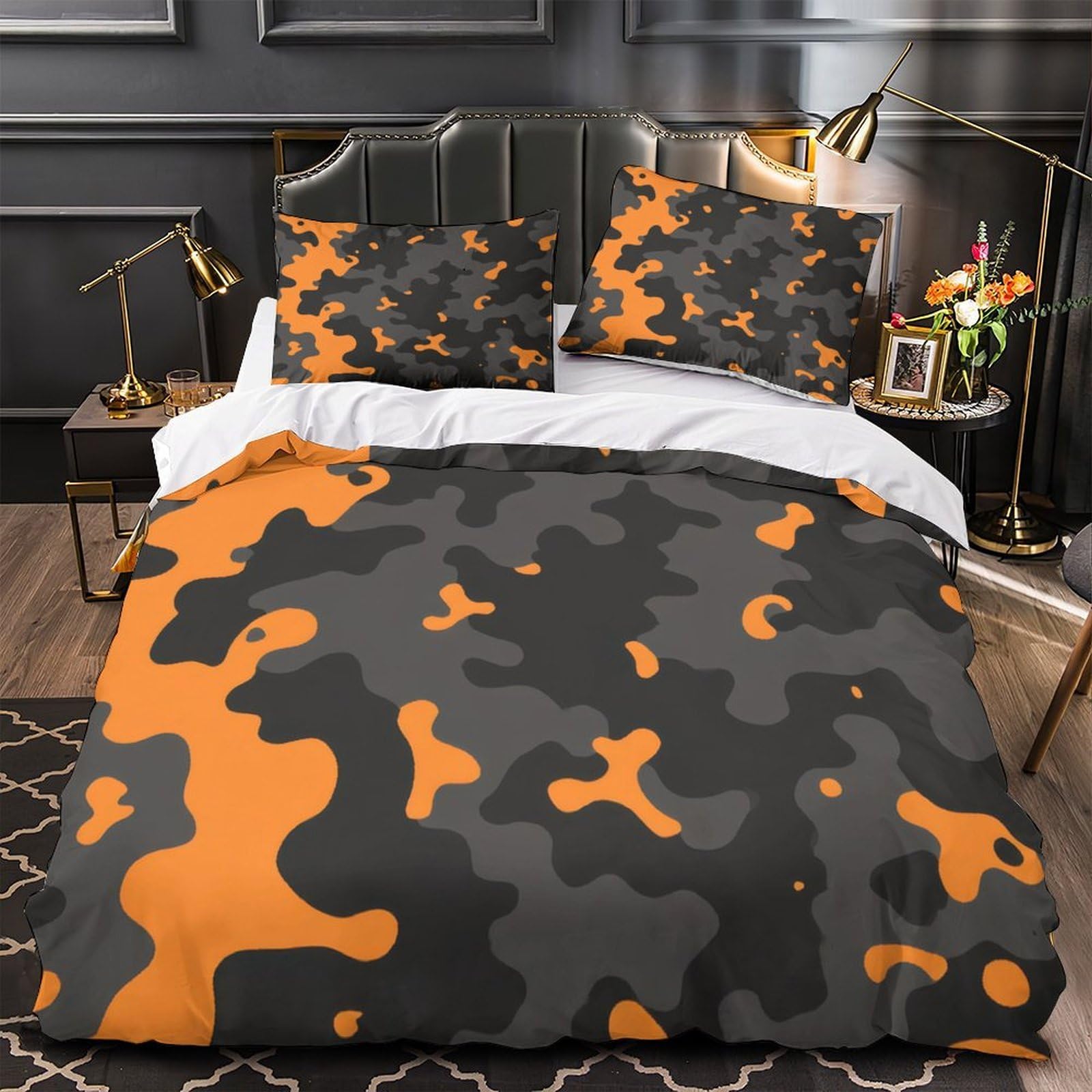 Housse de couette chat orange 200x200 douce pour cocooner dans une chambre d'enfant