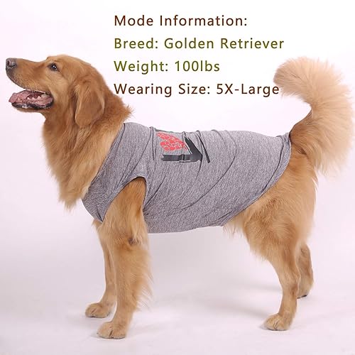 Miniatura 2 de CAISANG Camisas para perros, camiseta para cachorros, sudadera para mamá, ropa para mascotas, chaleco sin mangas, ropa para perros, cuello redondo,