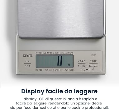 TANITA 3 Kg KD-321 Digital Kitchen Scale, Silver