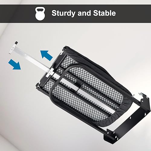 Miniatura 4 de Duwee Tabla de planchar de 12 x 36 pulgadas, armario plegable con cubierta resistente al calor, tabla de planchar plegable para montaje en pared