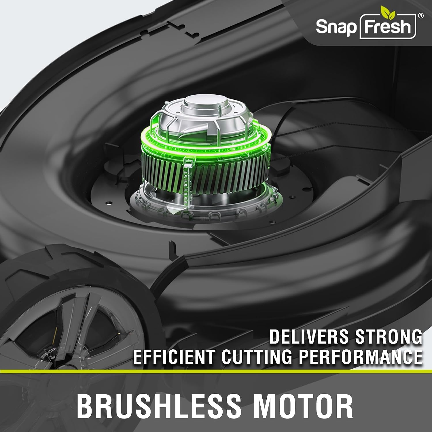 SnapFresh 40V 17” Brushless Lawn Mower – 2 x 5.0Ah Batteries Electric photo 8