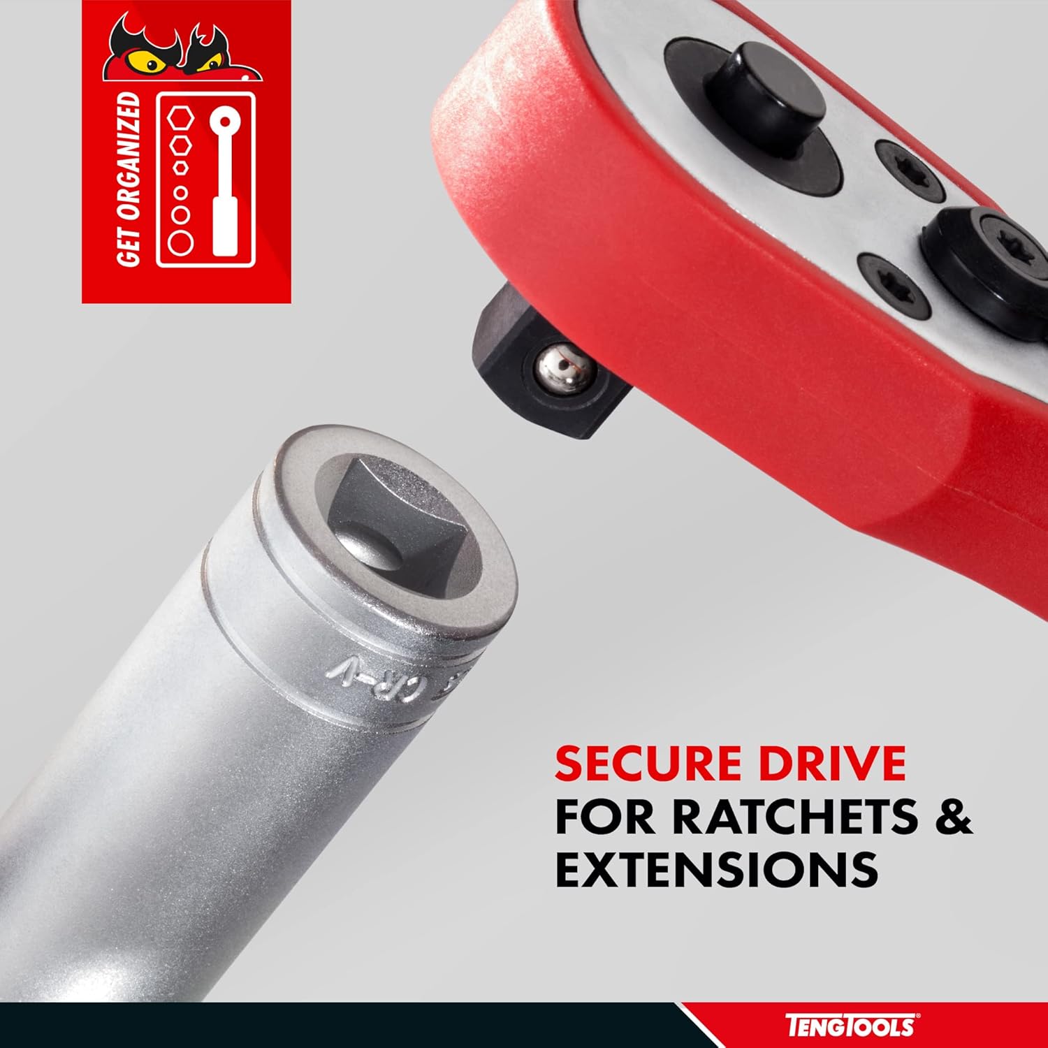 Teng Tools 32MM 1/2 Inch Drive 12 Point Metric Deep Chrome Vanadium Socket | Mechanic Tool | Hand Tool - M120632-C