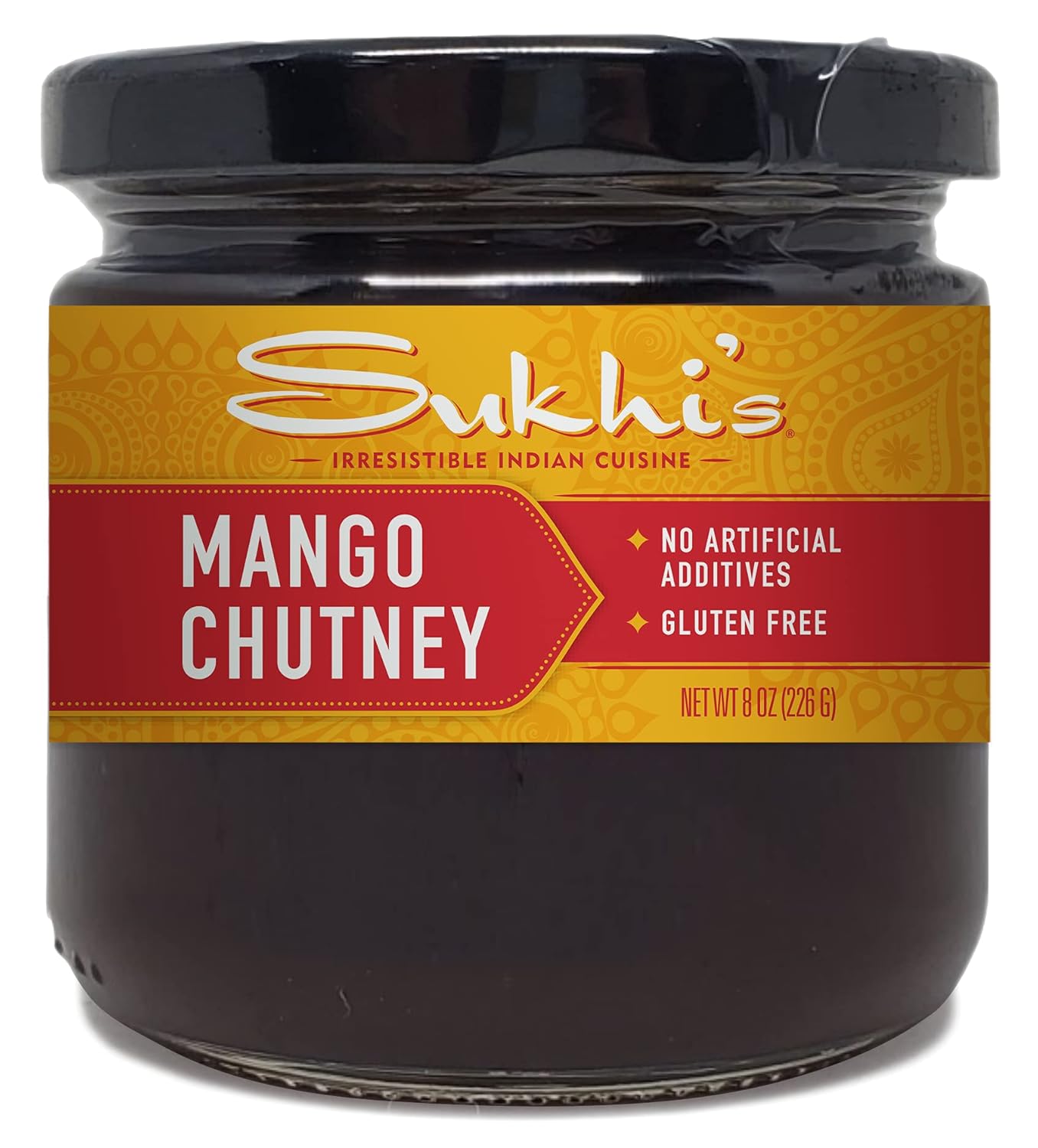 Sukhi’s Mango Chutney - Gluten Free Indian Chutney - Chutney Spread for Indian Food and Snacks (4 lbs) Bulk Foodservice