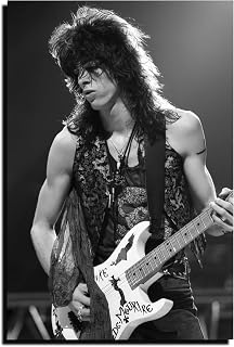 Warren Demartini Poster Print | Portrait Black And White | Home Decor For Living Room, Dining Room, Office, Dormitory, Hallway, Home Office (13x19)