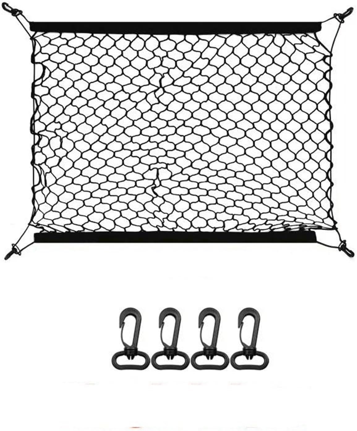 Rear Boot Cargo Cover For Toyota For Corolla E160 2014-2019 Car Trunk Storage Rear Stretchable Mesh Pocket Storage Elastic Cargo Retractable Cargo Cover(110x40cm)