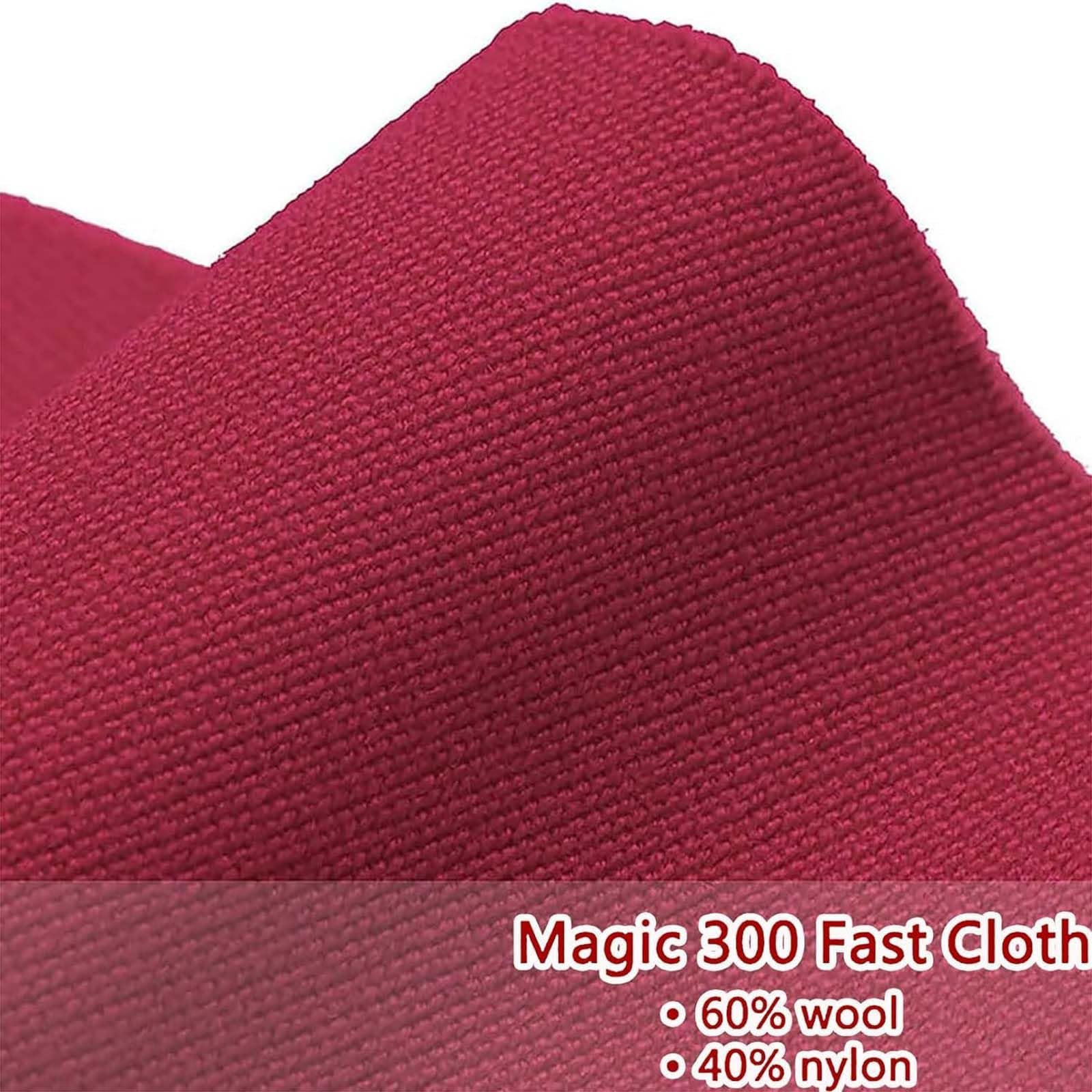 Generico Feltro per Tavolo da Biliardo Professionale Adatto a 7/8/9 Piedi Panno in Feltro per Tavolo da Biliardo in Tessuto Panno per Biliardo ad Alta velocità Panno per Palla da Biliardo,Rosso,7Ft