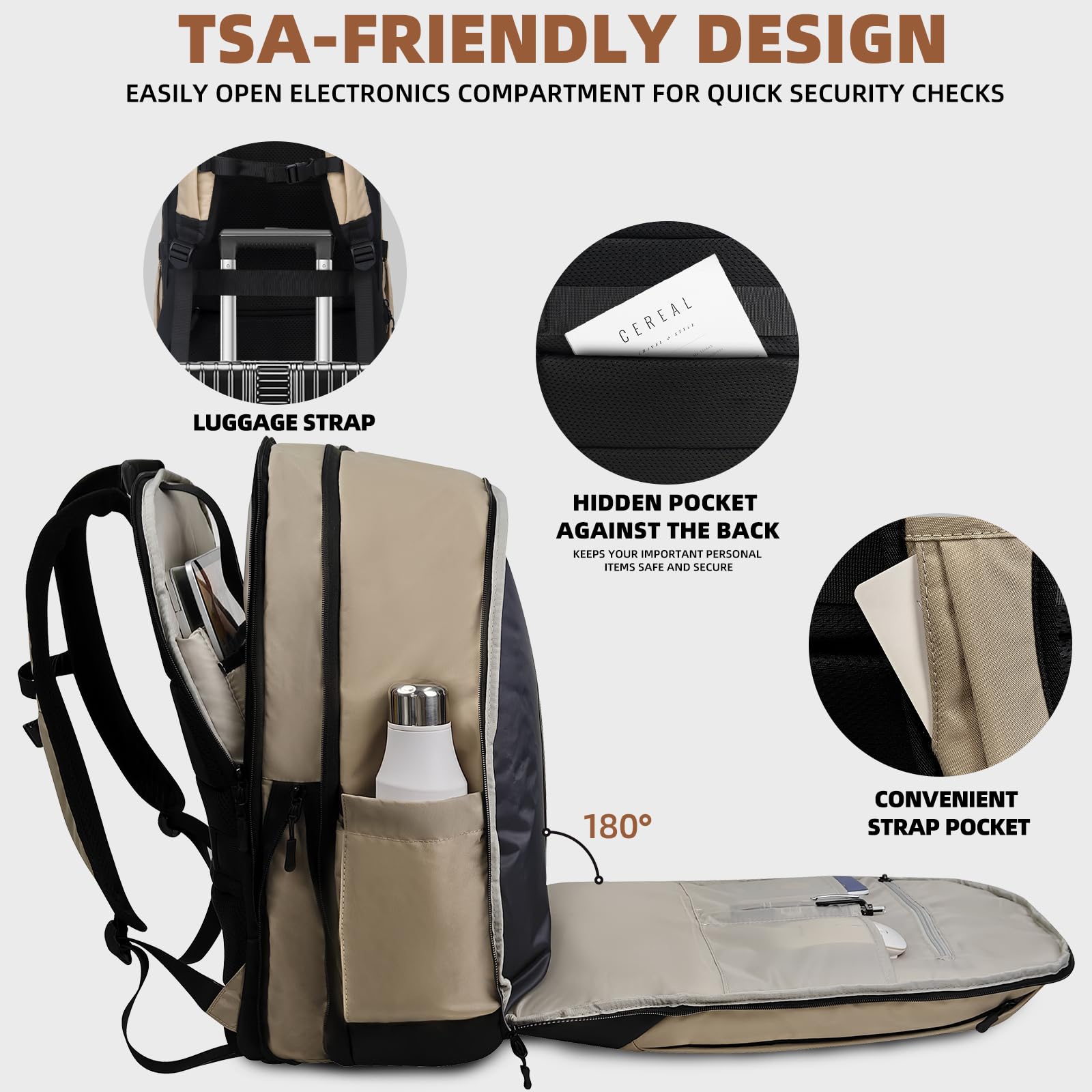 KINGSLONG Compressore sottovuoto da viaggio: Vacpack con pompa ad aria elettrica Carry on Sistema Espandibile Pack