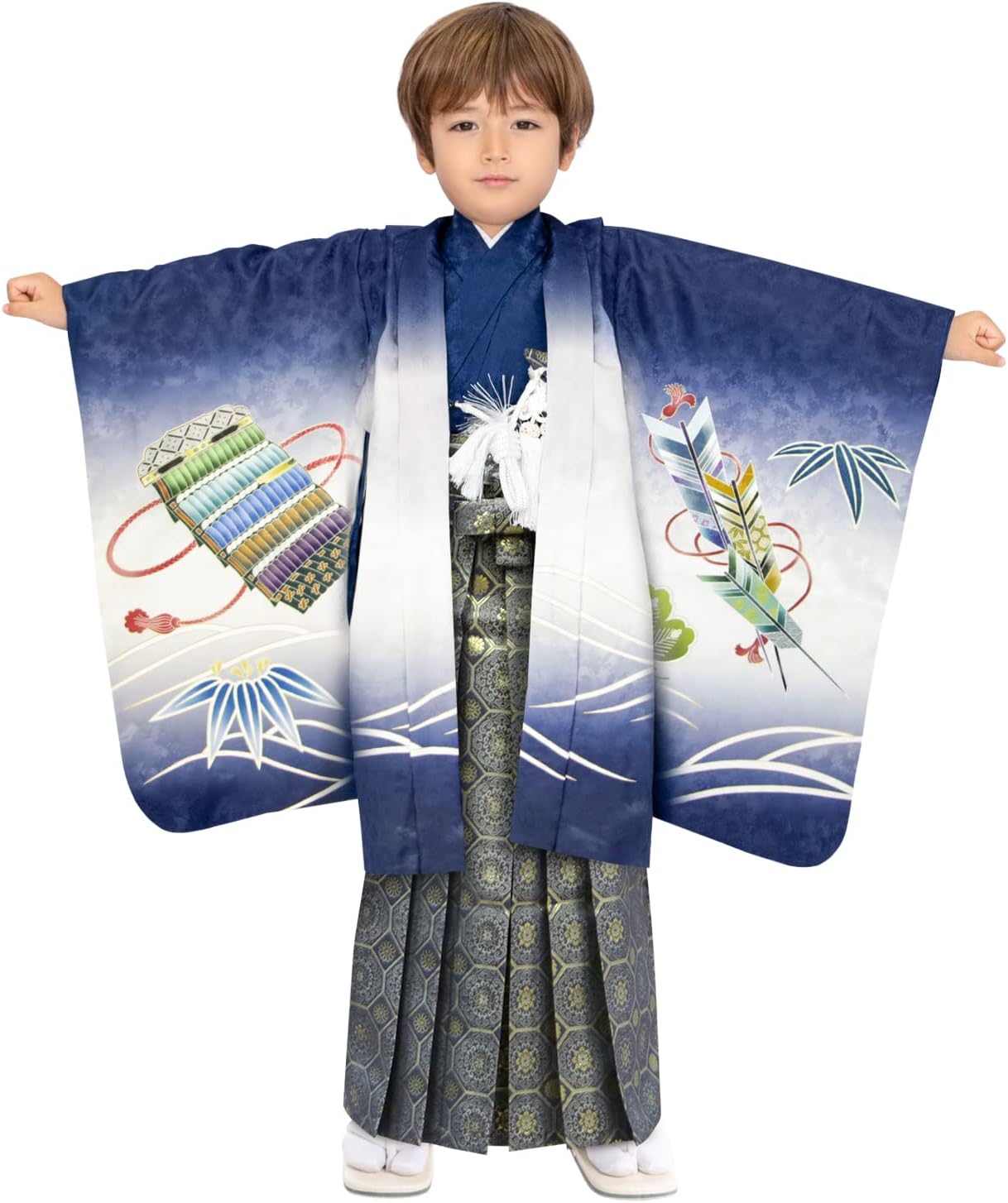男の子】京越卸屋 七五三 豪華安心12点フルセット 鷹龍-紺+銀 楽天市場