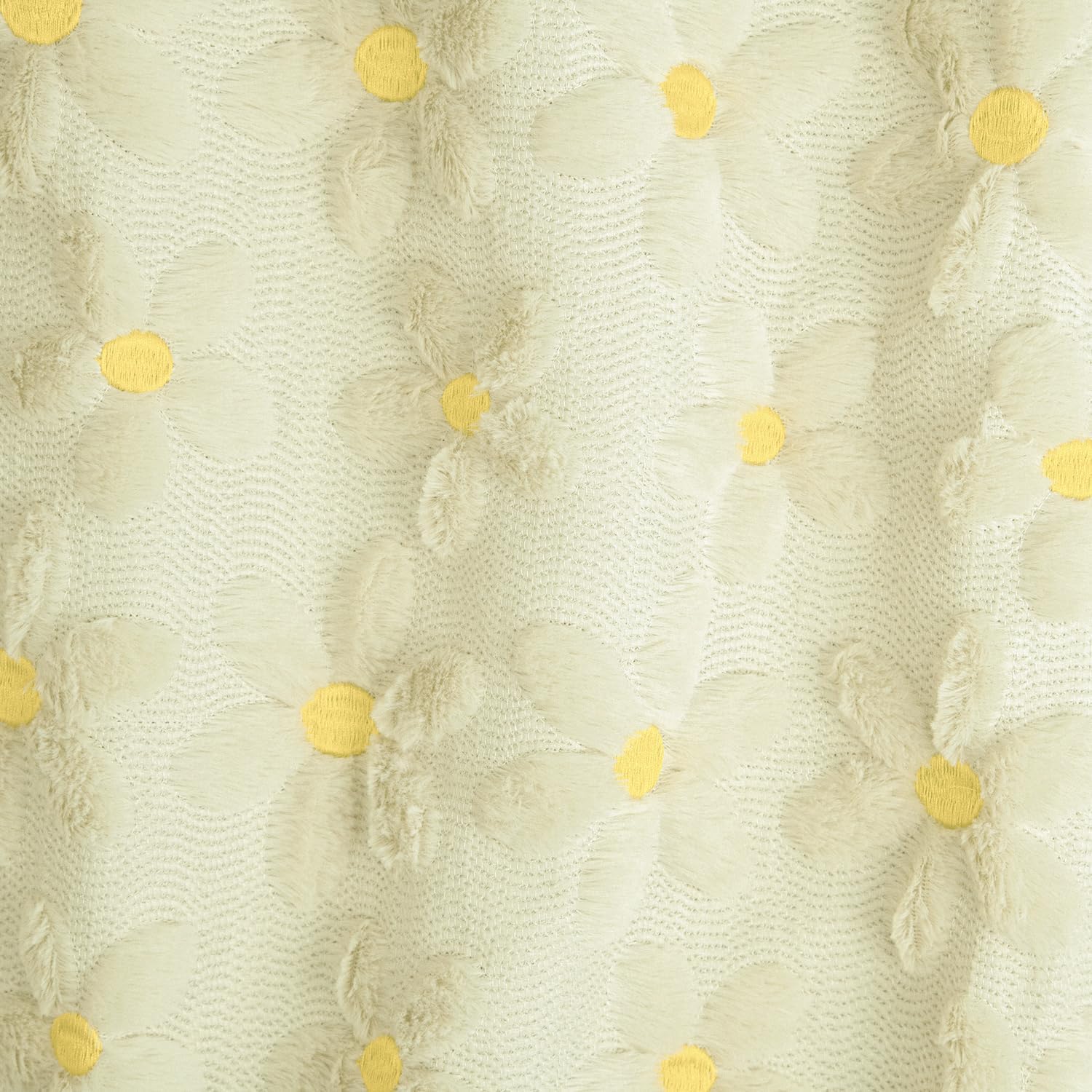 Horaldaily Spring Summer Throw Blanket, Beige Daisy Soft Fuzzy Plush Faux Fur Cozy Blankets for Couch Sofa Bed Lounging, Ideal Gifts for Kids Adults Wife Self, 50x60 - Image 4