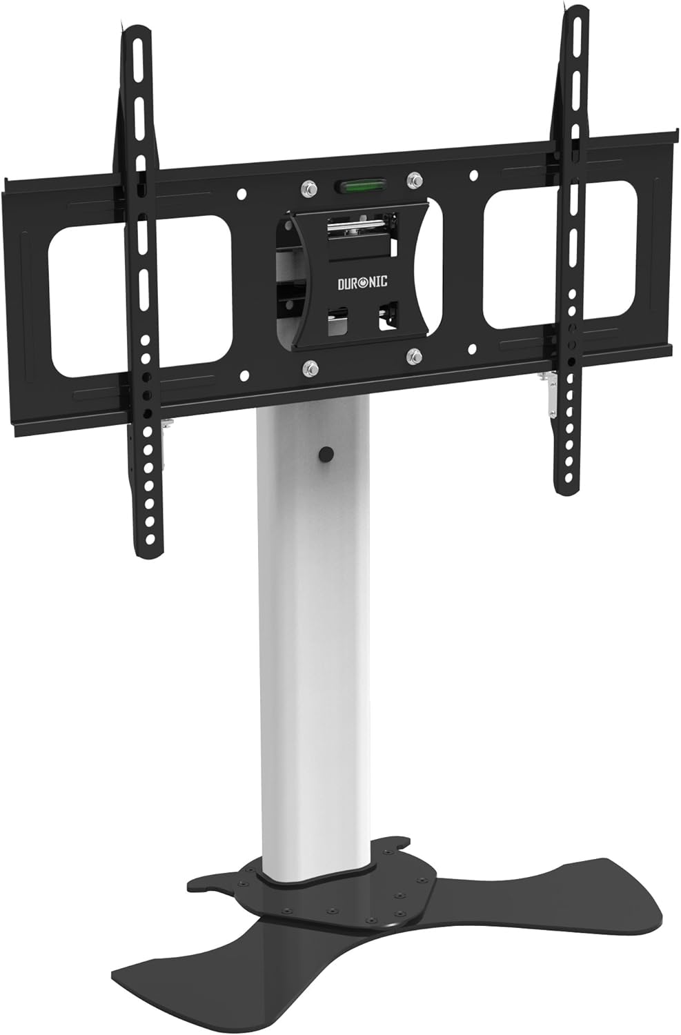 Duronic TV Stand TVS1D1 | Standing Mount for 37”-65” Flat Screen Television LCD/LED/OLED/QLED | Tilting -10°/+5° | VESA Up to 600x400 | Strong Heavy Duty | Max 68kg Capacity | Universal Table Top Base