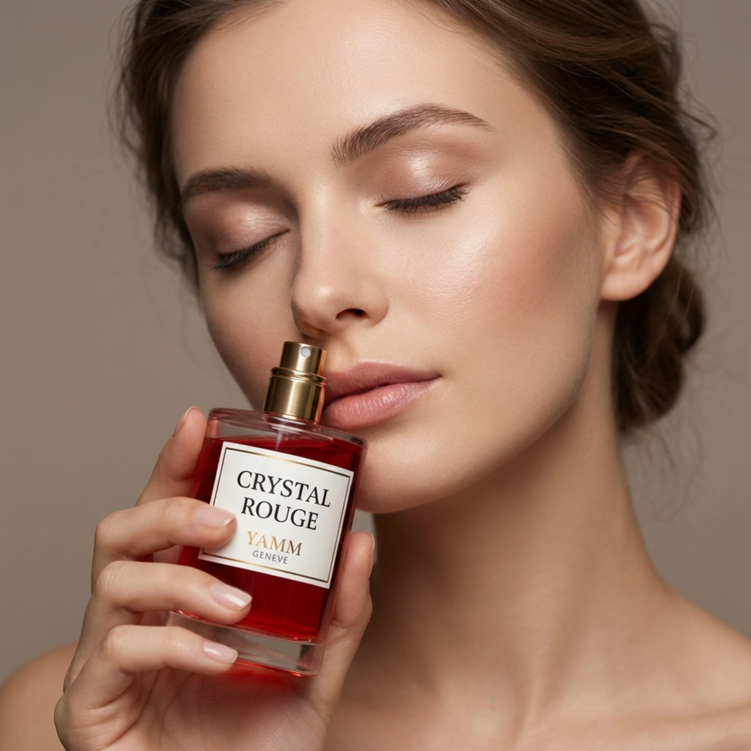Kryształowy czerwony | Ekstrakt z perfum 50 ml | Mieszane perfumy dla mężczyzn i kobiet, gorzki migdał, szafran, jaśmin, nuty bursztynowe i drzewne, luksusowy i długotrwały