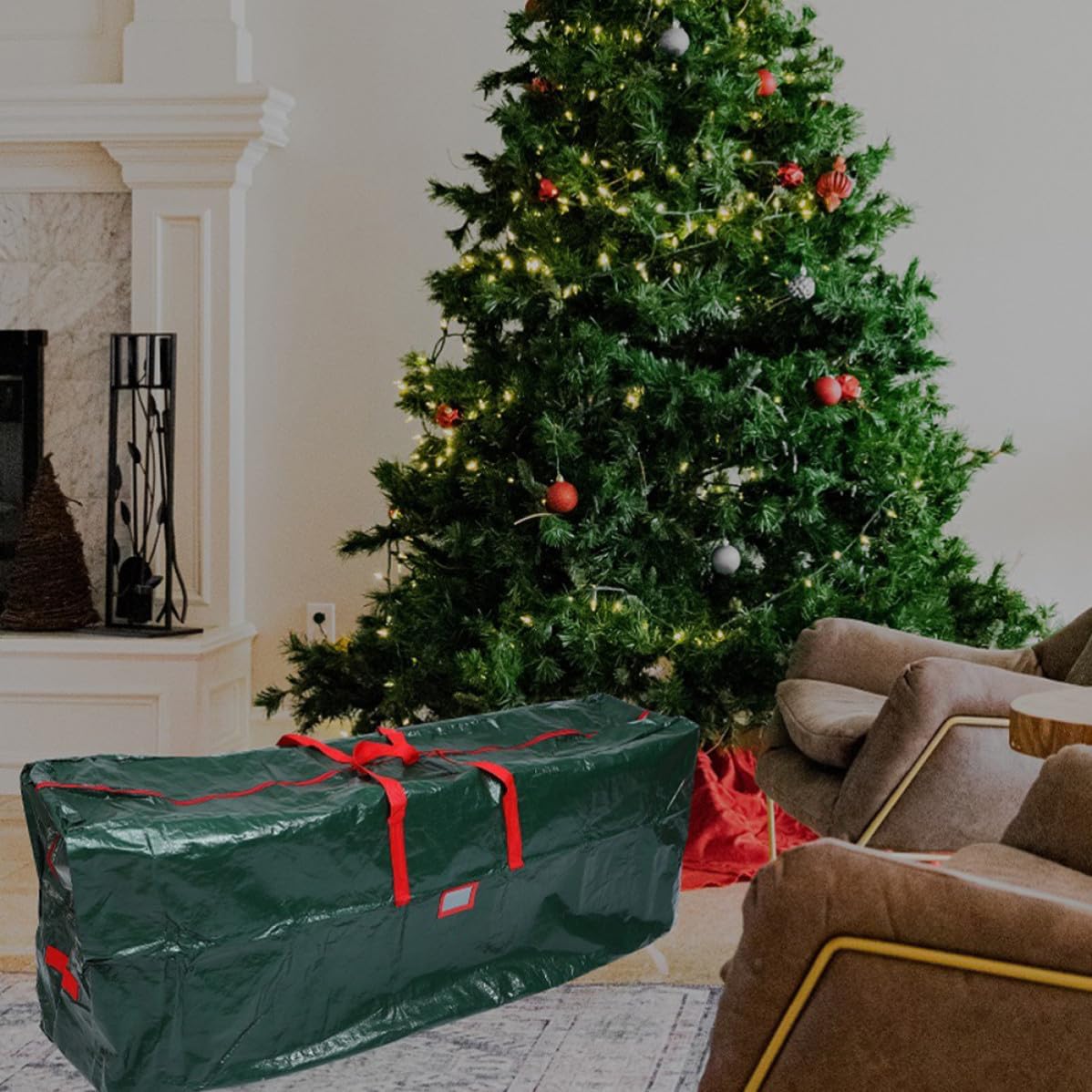 Christmas Tree Storage Bag Xmas Waterproof PE Foldable Organizer