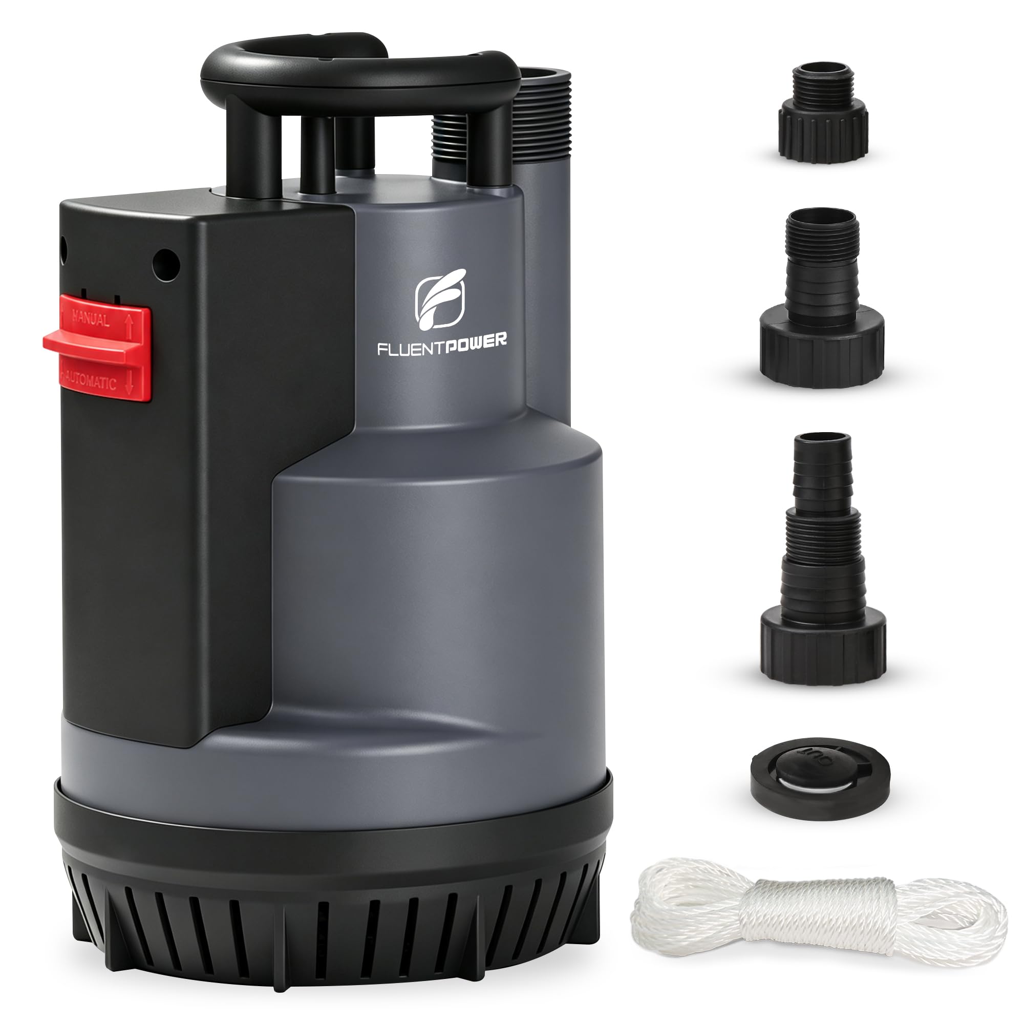 FLUENTPOWER 1/2 HP Submersible Sump Pump 2500 GPH
