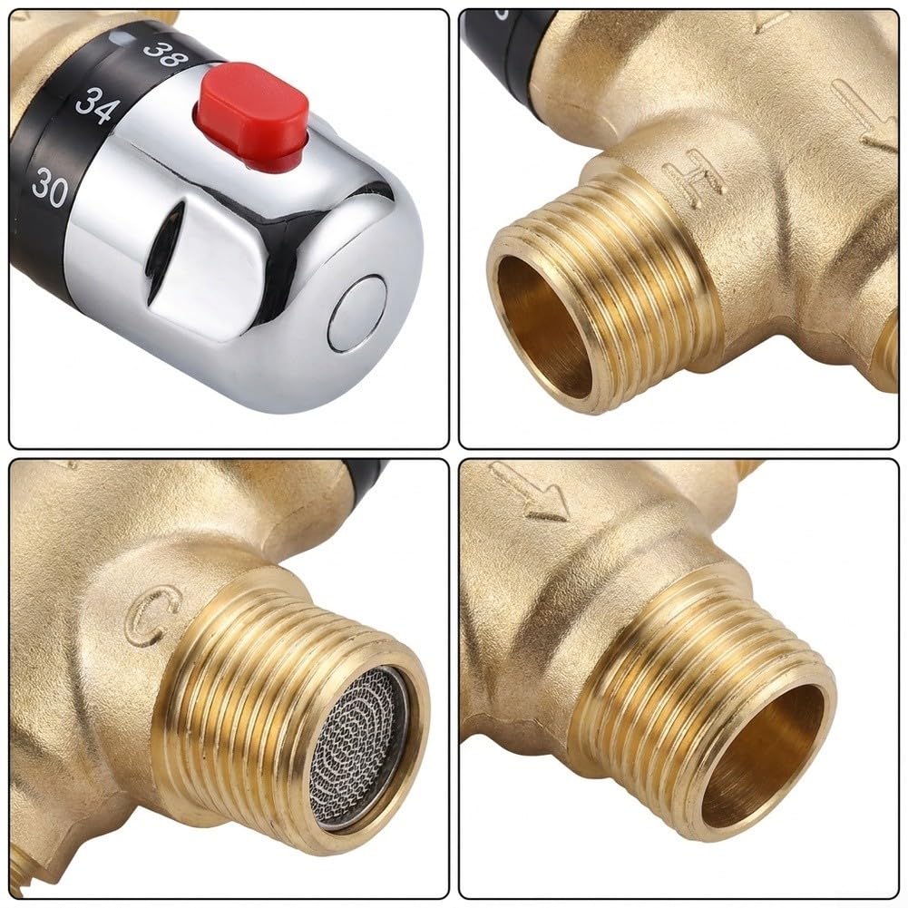Válvula Control Temperatura para latón Macizo 1 Pulgada para g1(yellow)