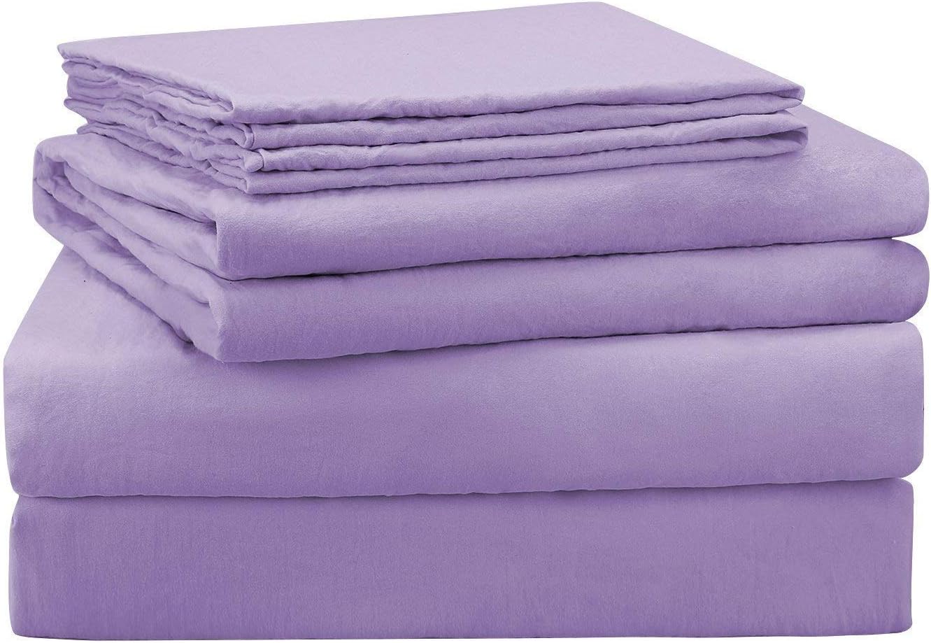 100% Egyptian Cotton Sleeper Sofa 4-PCs Bed Sheet Set Solid Premium Quality (Size Twin Sofa 36" x 72" (Pocket 6" Inch) Hot Pink)