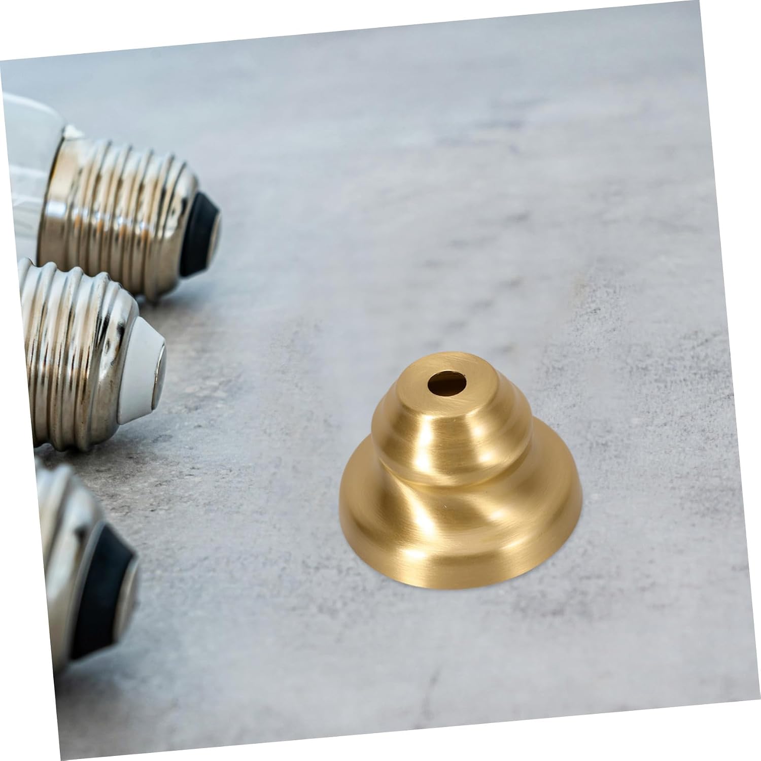 ORFOFE Sturdy Lamp Parts Copper Lamp Finial Cap Light Fixture Finial Replacement Light Base