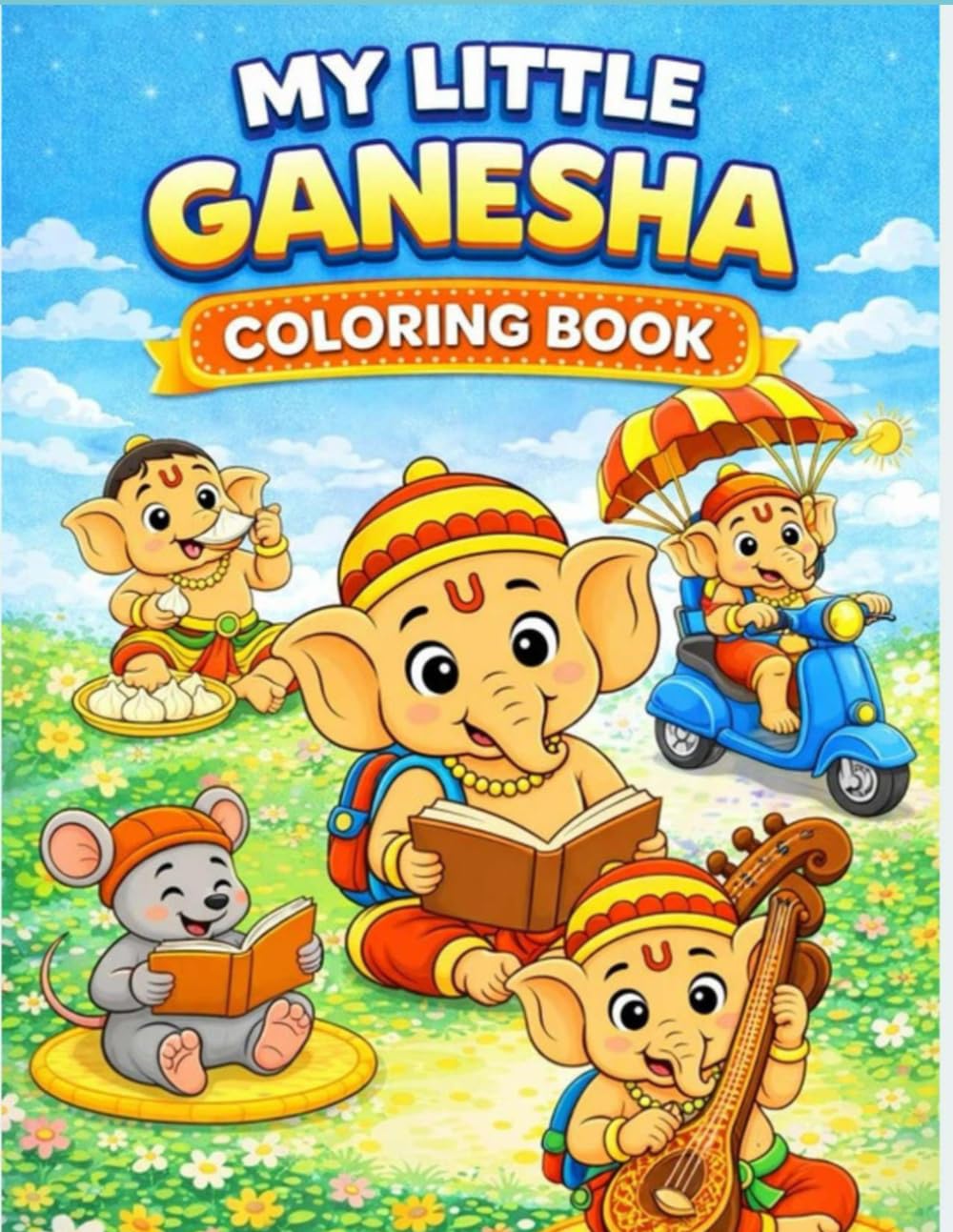 Little Ganesha Coloring Book for Kids: Fun, Creative & Cultural Art Activities