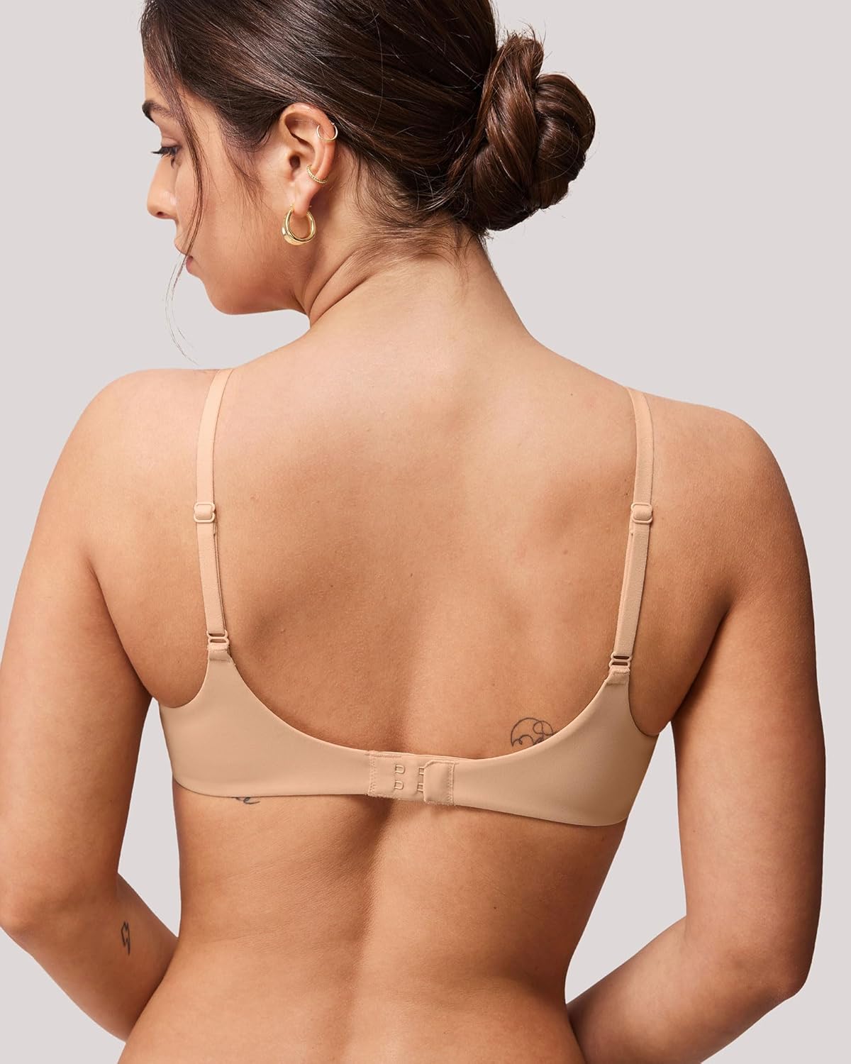 T-Shirt Bras for Women Small Breasted Demi Underwire Lightly Lined Bras 32AA-38A