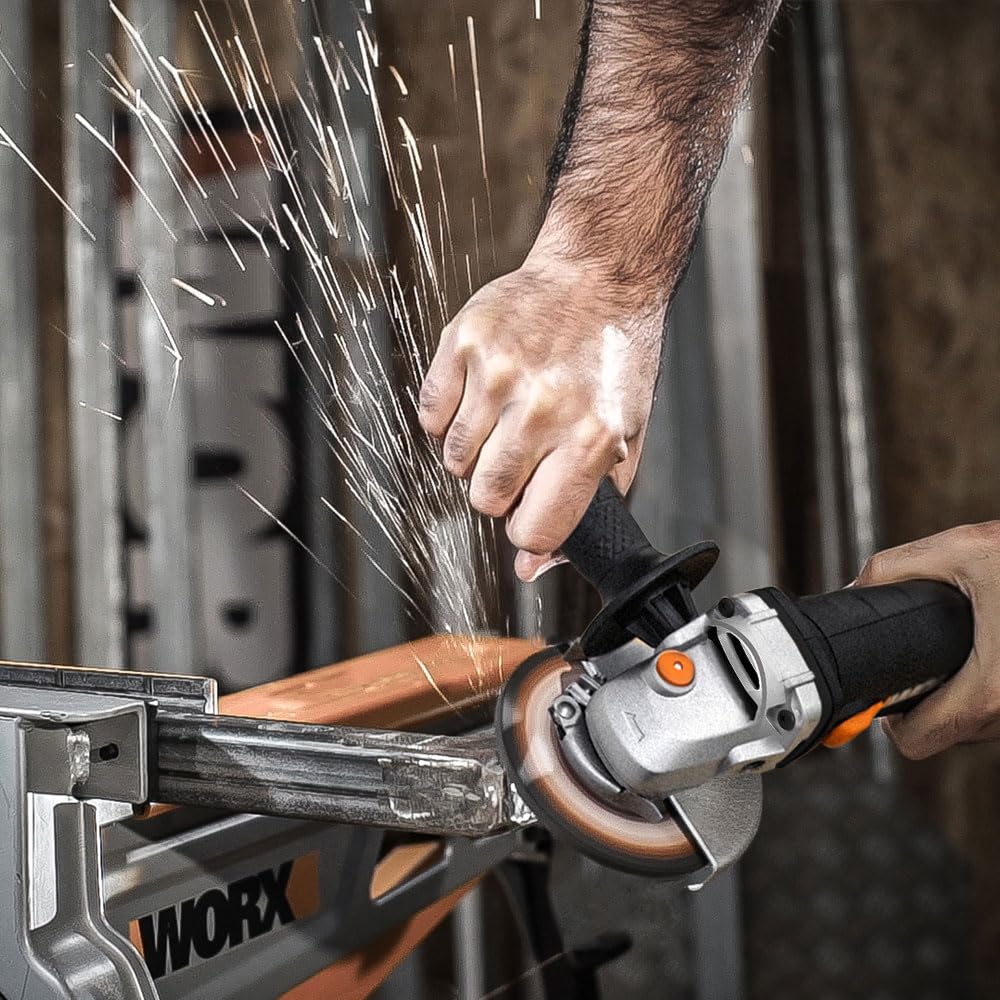 WORX WX717 haakse slijper 750 W, stationair toerental 11.000/min