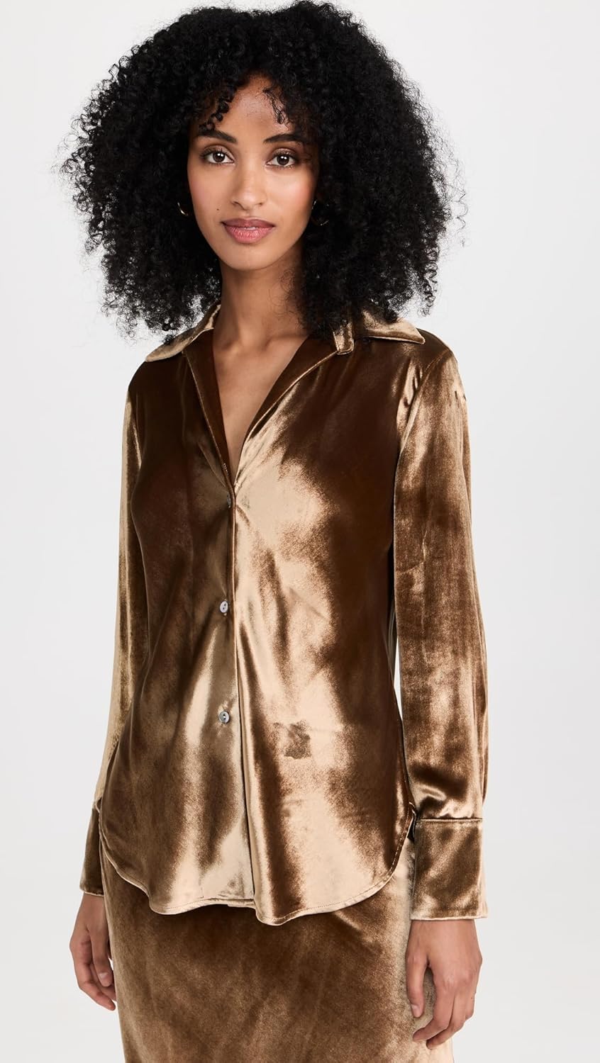 Vince Women's Bias Long Sleeve Shirt - Image 2