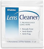 Vista 5 de Safetec - Toallitas de limpieza para lentes y gafas (2 paquetes de 100 unidades - 200 paños de limpieza)