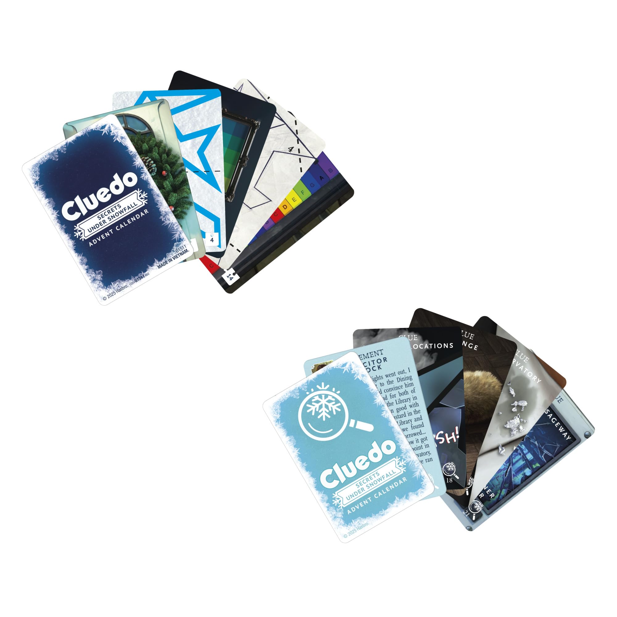 Cluedo Calendrier de l'Avent : Secrets Under Snowfall – Version Anglaise